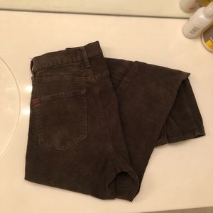 High rise brown BDG twig corduroy